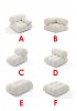 Mario Bellini Modular Sofa Replica Pink velvet 2-seater